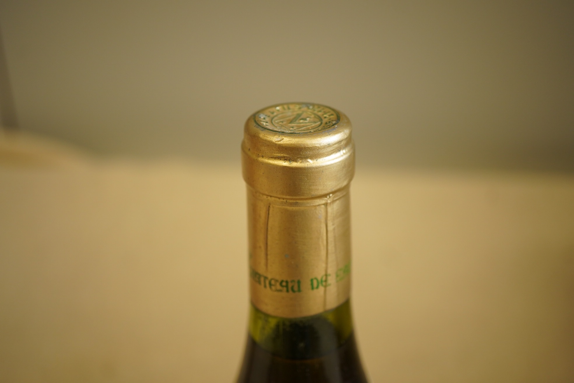 One bottle of 1985 Montrachet Grand Cru, Domaines du Chateau de Beaune.